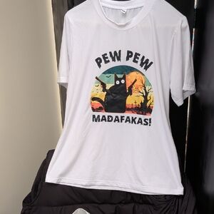 White Cat Graphic T-Shirt